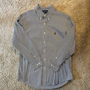 Ralph Lauren Polo Navy/White Stripped Shirt